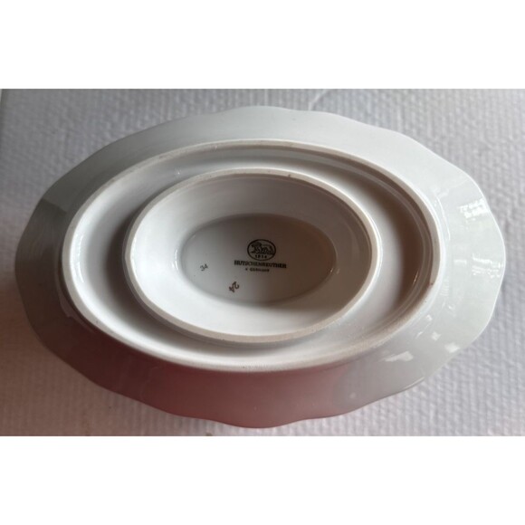 Hutschenreuther Mirabell #7658 Bavarian Porcelain Gravy Boat Floral Germany VTG - Picture 5 of 6